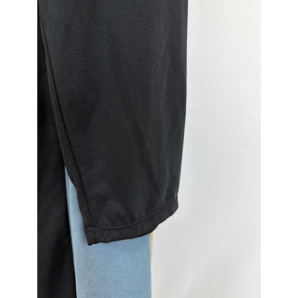 NWT Et Lois USA Made Black Gray Blue Scoop Neck Long Sleeve Tunic Top Size 2X - Picture 3 of 9